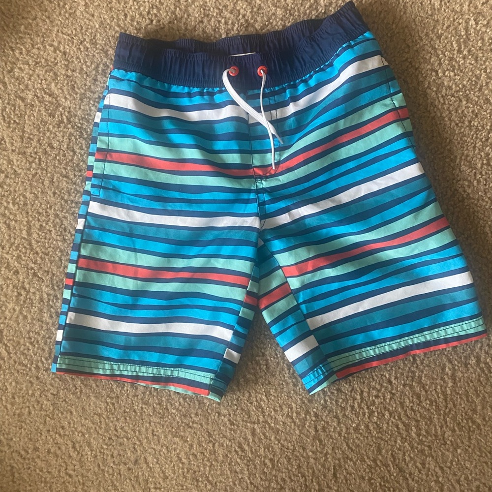 Crazy 8 Board Shorts Blue/Orange/White/ Green Size S 5-6